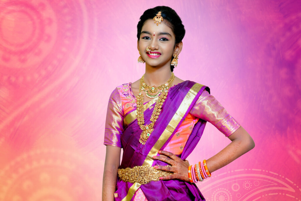 half saree